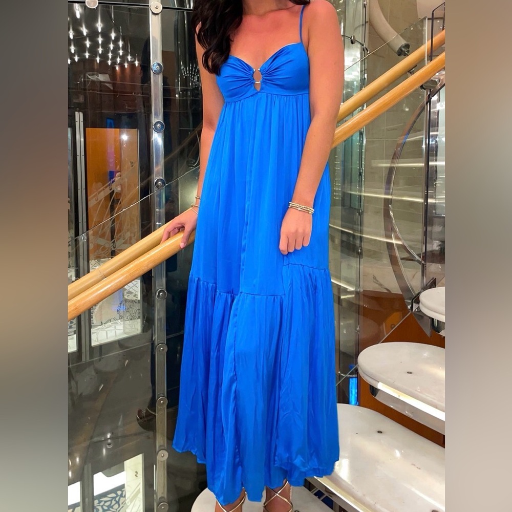 Audrey Parks x Francesca’s Blue Maxi Dress